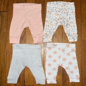 The Peanutshell Baby Girls 4-pc. Tapered Pull-On Pants